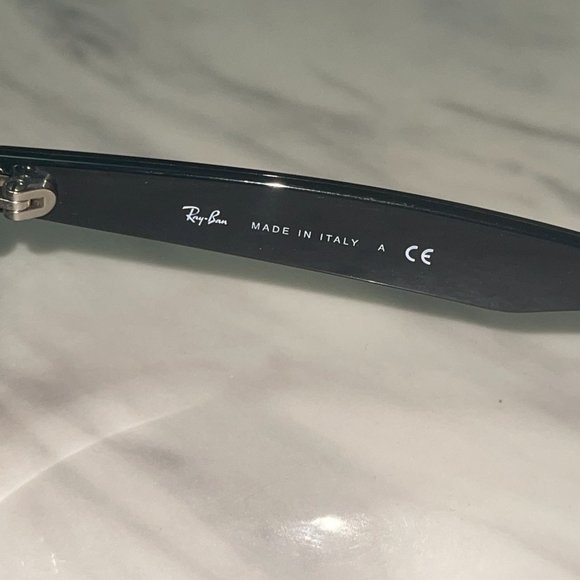 Ray Ban - Slim Wayfarer Limited Edition Sunglasses w/White Symbol Accent - Picture 5 of 7